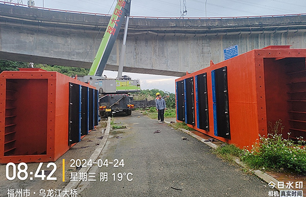 乌江大桥糖心vlog设施生产安装现场